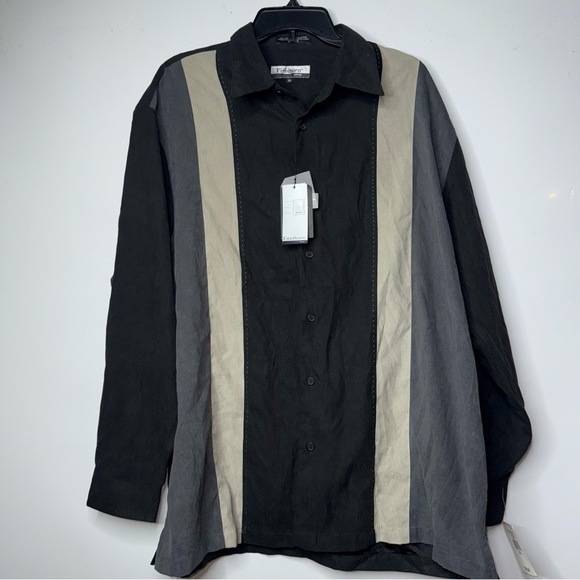 Colorblock Casual Button Down Shirt - Picture 1 of 15